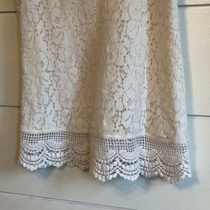 Mossimo Supply Co. Tops - Ivory Lace Tank Mossimo Supply Co. Tops - Ivory Lace Tank